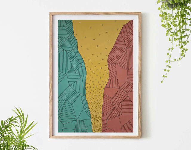 Abstract Prints A4