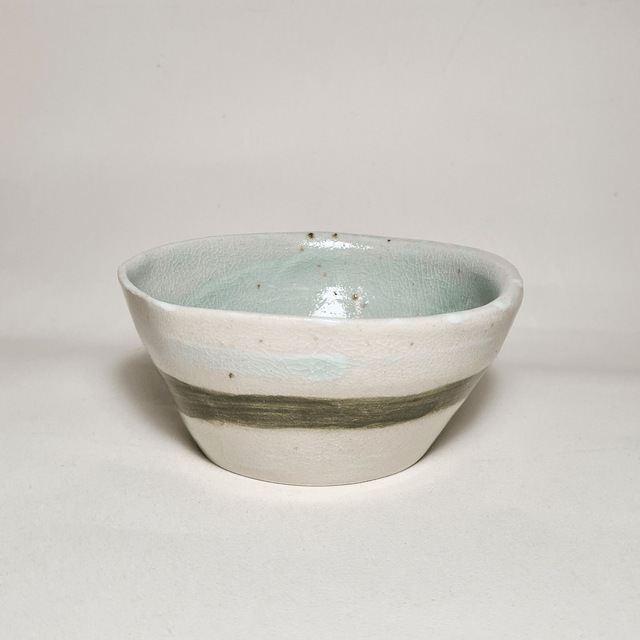 Handmade ceramic - Green stripe