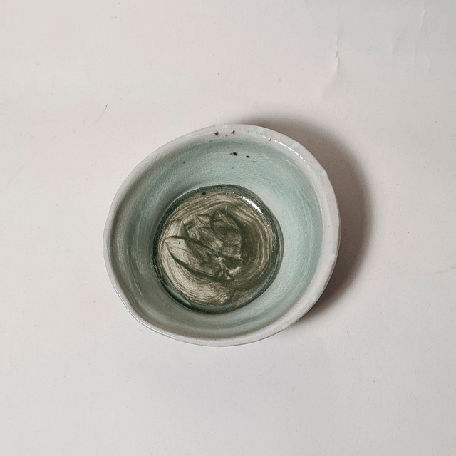 Handmade ceramic - Green stripe