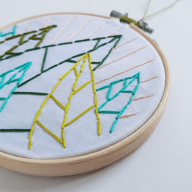 Embroidered Leaves 11cm -  ORIGINAL