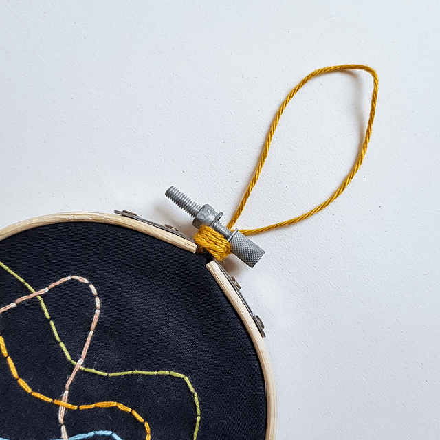Embroidered Sound Waves 11cm - ORIGINAL