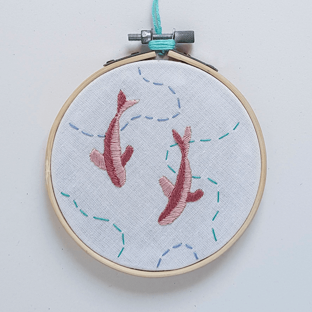 Embroidered Fishes 11cm - ORIGINAL