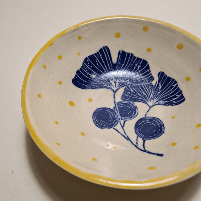 Handmade ceramic - Blue Flower